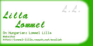 lilla lommel business card